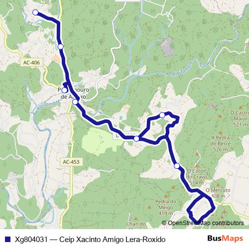 Xg804031 bus Line Map