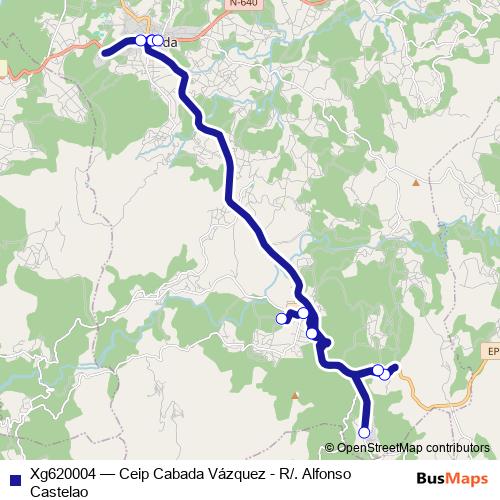 Xg620004 bus Line Map
