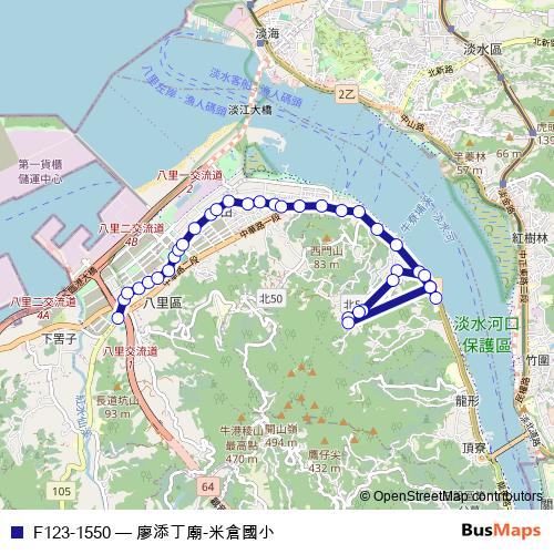 F123-1550 bus Line Map