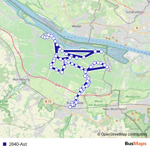 2840-Ast bus Line Map