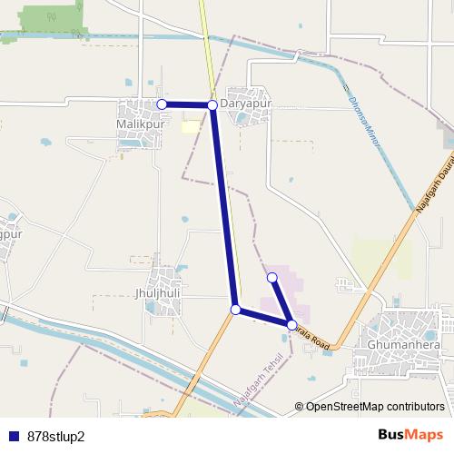 878stlup2 bus Line Map