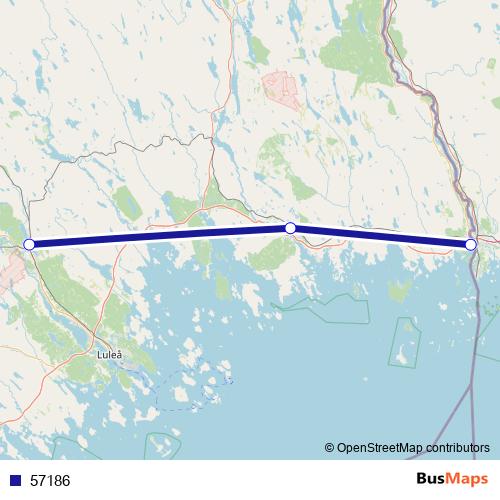 57186 bus Line Map