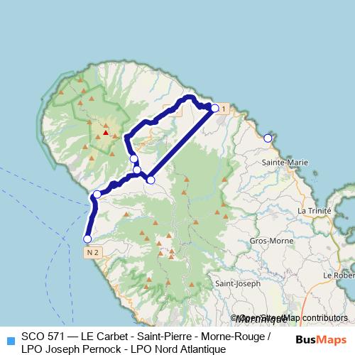 SCO 571 bus Line Map