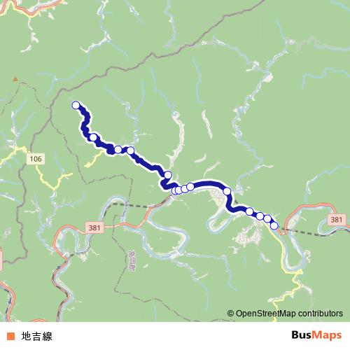 地吉線 bus Line Map