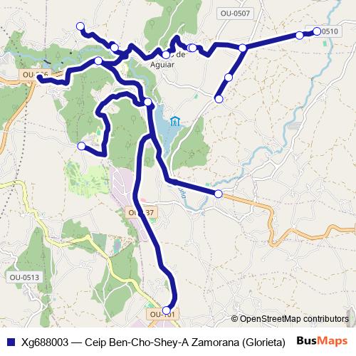 Xg688003 bus Line Map