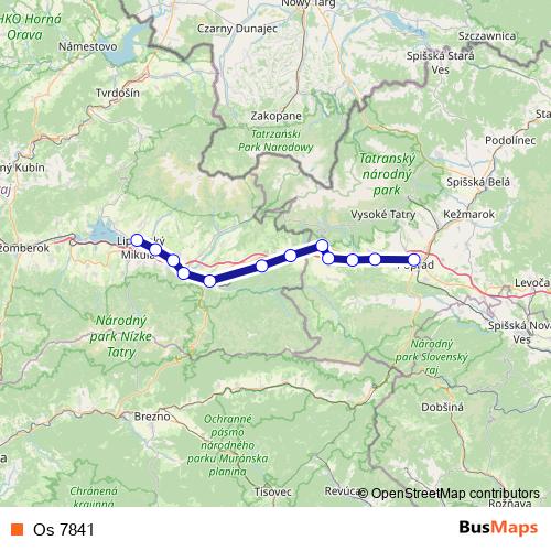 Os 7841 rail Line Map