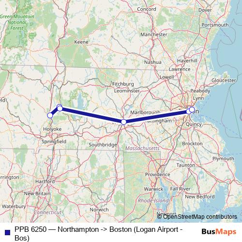 PPB 6250 bus Line Map