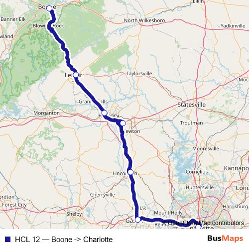 HCL 12 bus Line Map