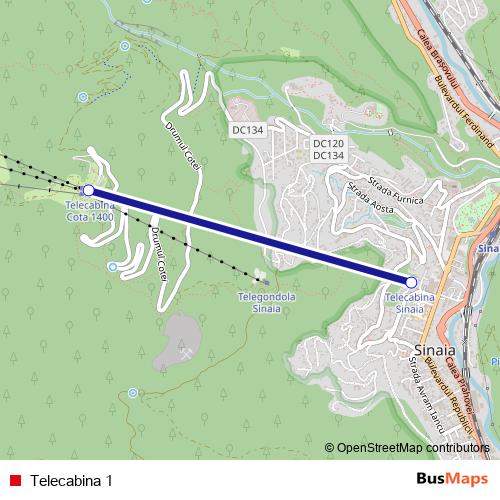 Telecabina 1 cable-car Line Map