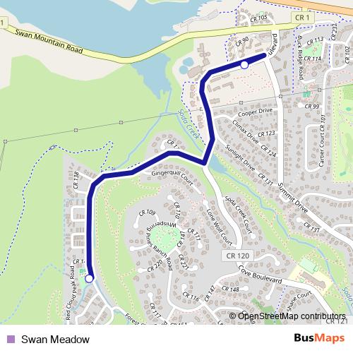 Swan Meadow bus Line Map