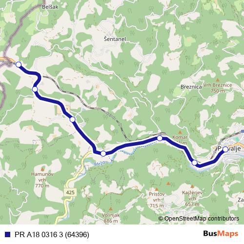PR A18 0316 3 (64396) bus Line Map