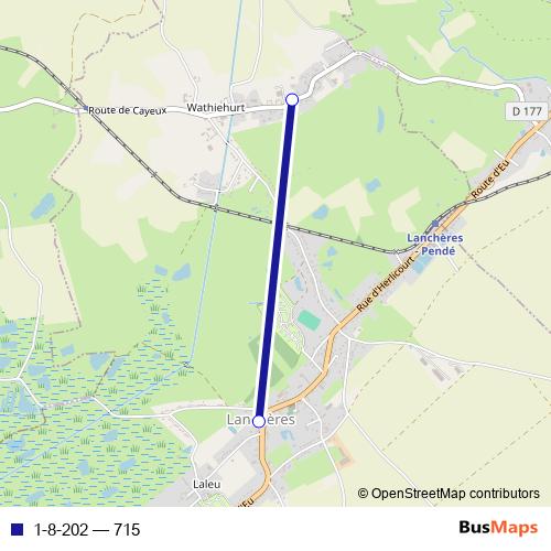 1-8-202 bus Line Map