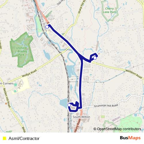 Asml/Contractor bus Line Map
