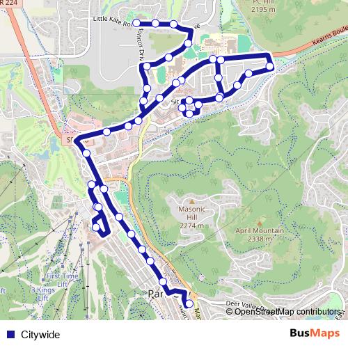 Citywide bus Line Map