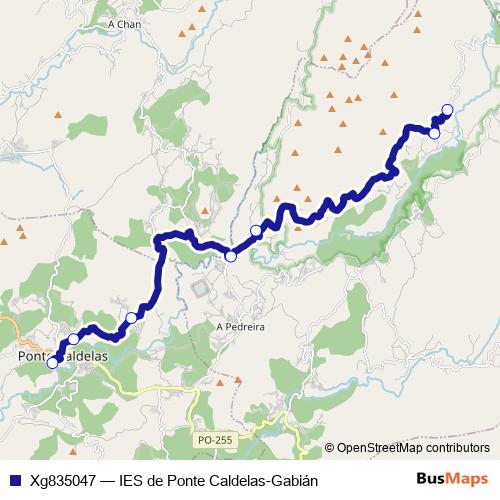 Xg835047 bus Line Map