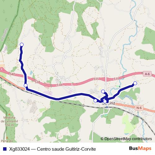 Xg833024 bus Line Map