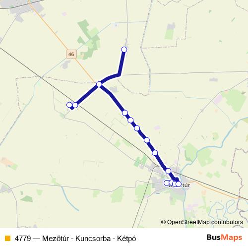 4779 bus Line Map
