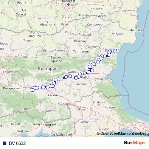 BV 8632 rail Line Map