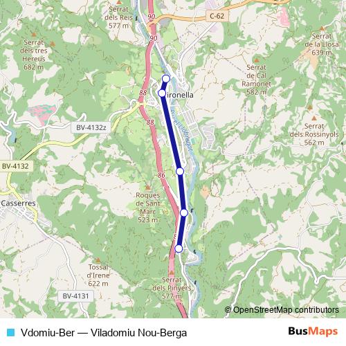 Vdomiu-Ber bus Line Map