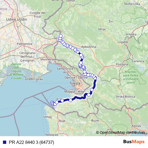 PR A22 8440 3 (64737) bus Line Map