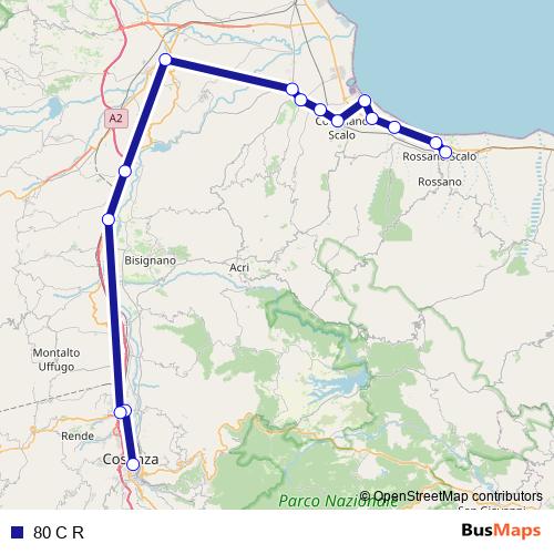 80 C R bus Line Map
