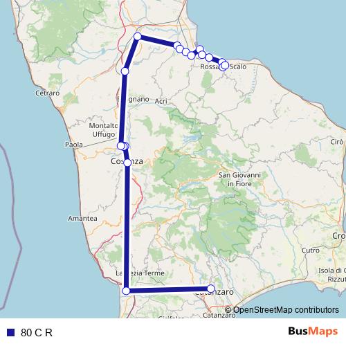 80 C R bus Line Map