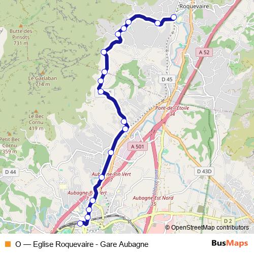 O bus Line Map