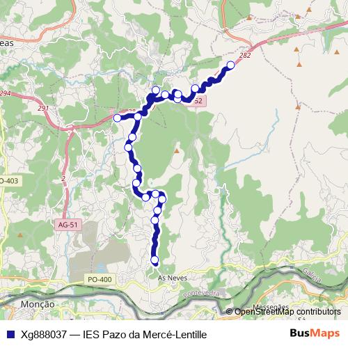 Xg888037 bus Line Map