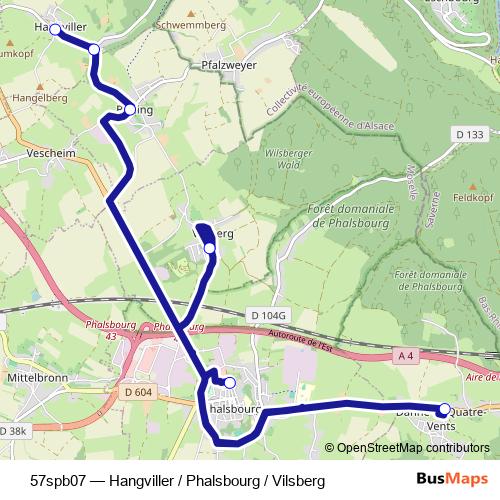 57spb07 bus Line Map