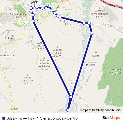 Alsa - Ps bus Line Map