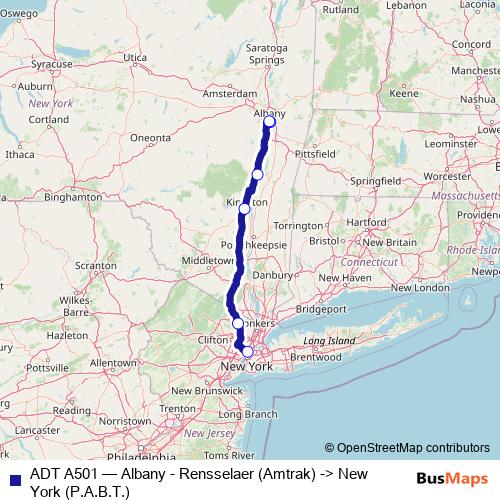 ADT A501 bus Line Map