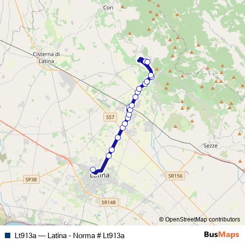 Lt913a bus Line Map
