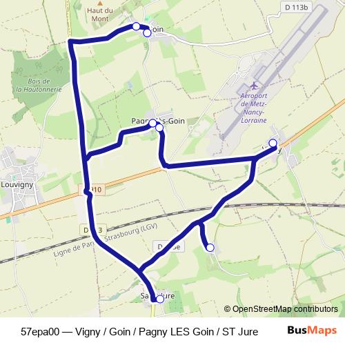 57epa00 bus Line Map