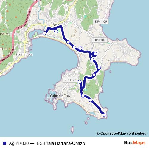 Xg847030 bus Line Map
