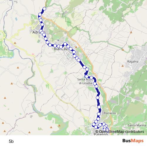 5b bus Line Map