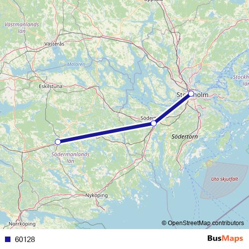 60128 bus Line Map