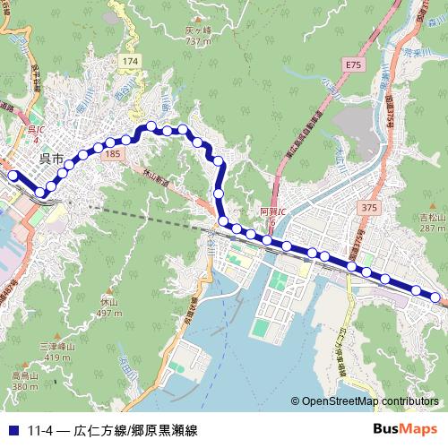 11-4 bus Line Map