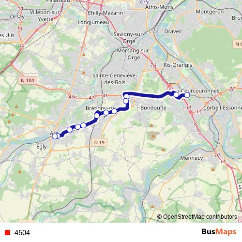 4504 bus Line Map