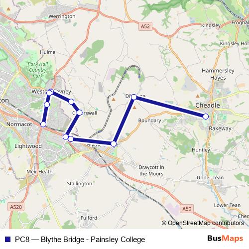 PC8 bus Line Map