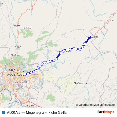 Ab007ss bus Line Map