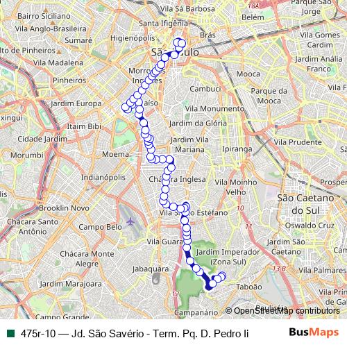 475r-10 bus Line Map