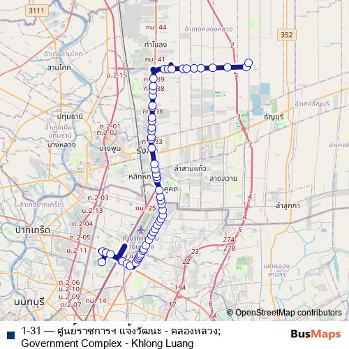 1-31 bus Line Map