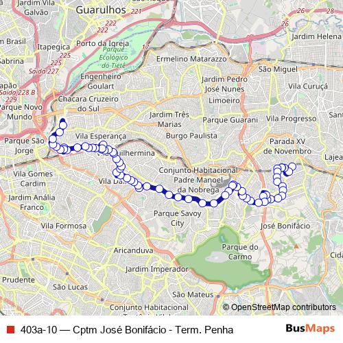 403a-10 bus Line Map
