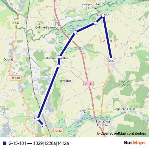 2-15-101 bus Line Map