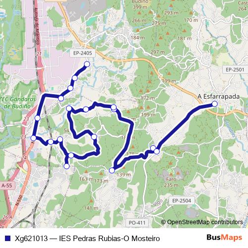Xg621013 bus Line Map