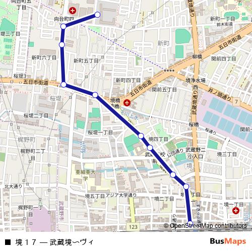 境１７ bus Line Map