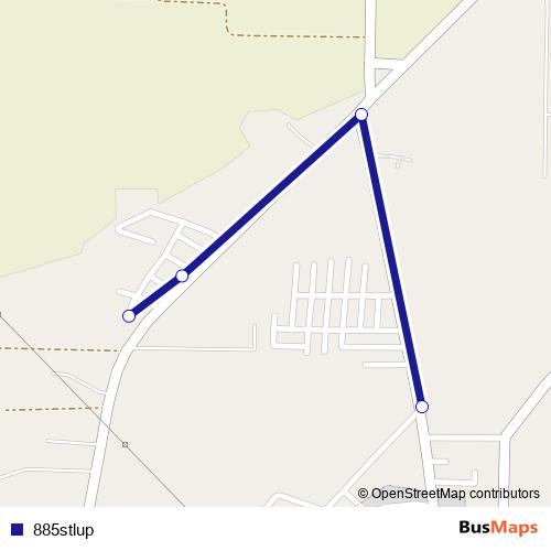 885stlup bus Line Map
