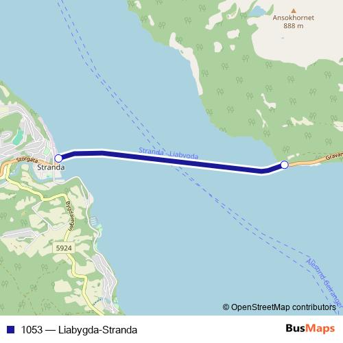1053 ferry Line Map