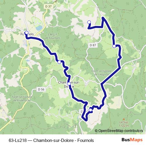 63-Ls218 bus Line Map
