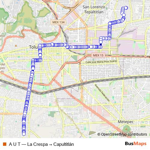 A U T bus Line Map